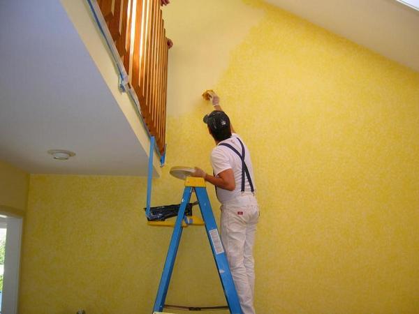 cách sơn lại tường nhà cũ